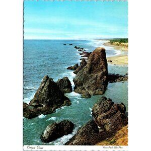Postcard Oregon Coast Near Seal Rock Vintage Unposted 6x4 inches USA
